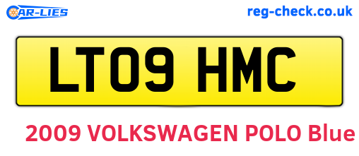 LT09HMC are the vehicle registration plates.