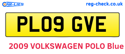 PL09GVE are the vehicle registration plates.
