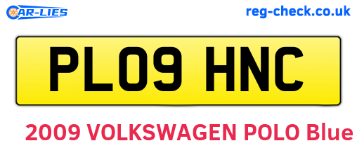 PL09HNC are the vehicle registration plates.