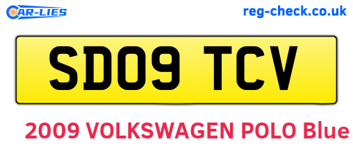 SD09TCV are the vehicle registration plates.