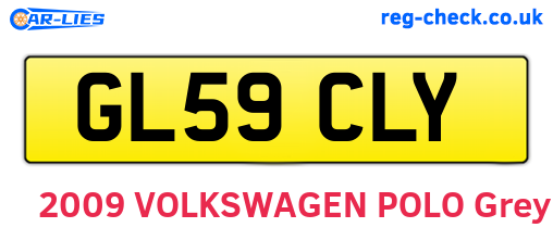 GL59CLY are the vehicle registration plates.