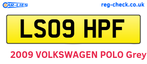 LS09HPF are the vehicle registration plates.