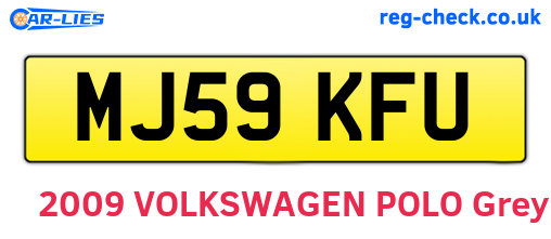 MJ59KFU are the vehicle registration plates.