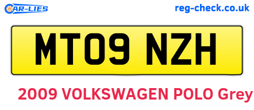 MT09NZH are the vehicle registration plates.