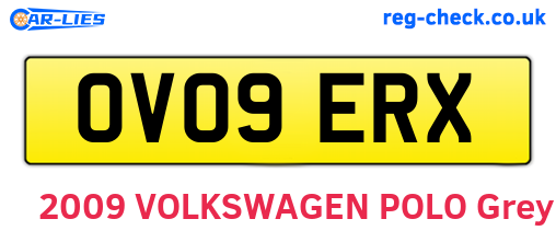 OV09ERX are the vehicle registration plates.