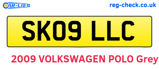 SK09LLC are the vehicle registration plates.