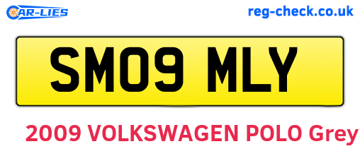 SM09MLY are the vehicle registration plates.