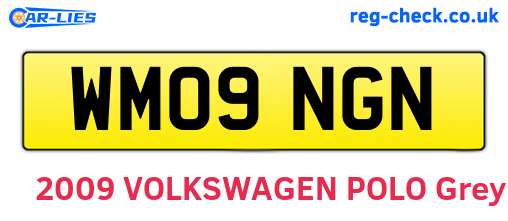 WM09NGN are the vehicle registration plates.