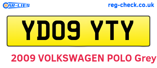 YD09YTY are the vehicle registration plates.