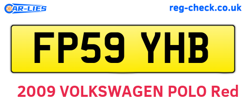 FP59YHB are the vehicle registration plates.