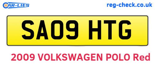 SA09HTG are the vehicle registration plates.
