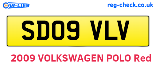 SD09VLV are the vehicle registration plates.