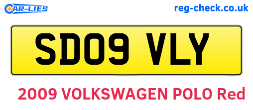 SD09VLY are the vehicle registration plates.