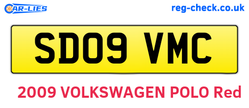 SD09VMC are the vehicle registration plates.