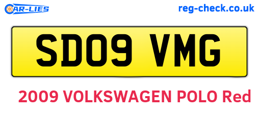 SD09VMG are the vehicle registration plates.