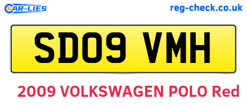 SD09VMH are the vehicle registration plates.