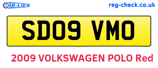SD09VMO are the vehicle registration plates.