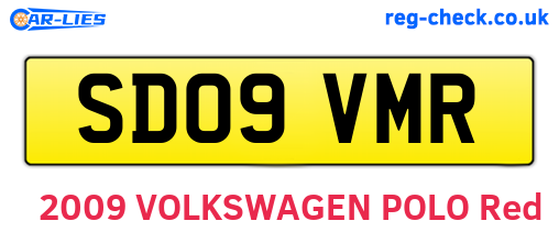 SD09VMR are the vehicle registration plates.