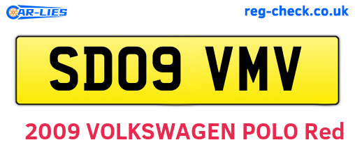 SD09VMV are the vehicle registration plates.