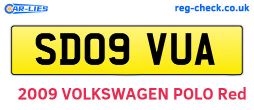 SD09VUA are the vehicle registration plates.