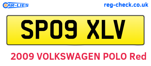 SP09XLV are the vehicle registration plates.