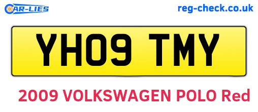 YH09TMY are the vehicle registration plates.