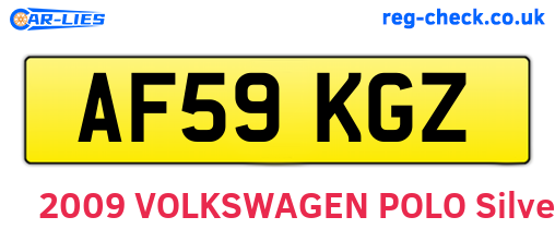AF59KGZ are the vehicle registration plates.