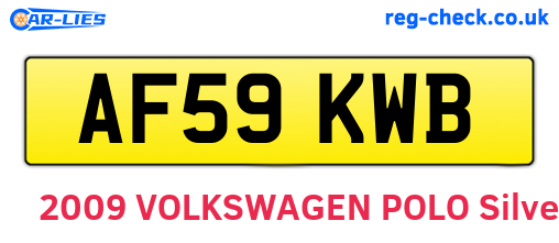 AF59KWB are the vehicle registration plates.