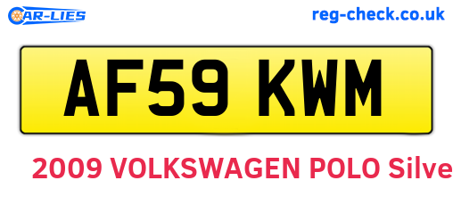 AF59KWM are the vehicle registration plates.
