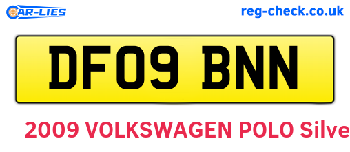 DF09BNN are the vehicle registration plates.