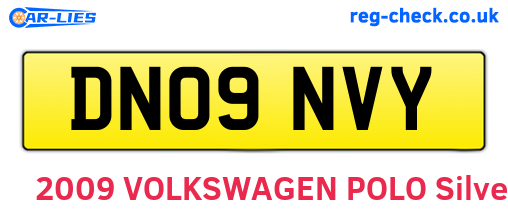 DN09NVY are the vehicle registration plates.