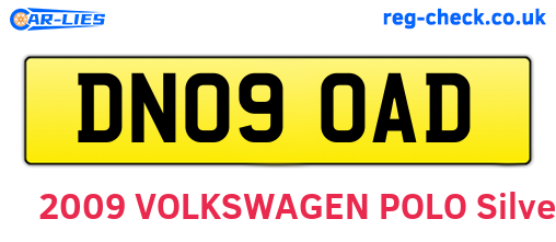 DN09OAD are the vehicle registration plates.
