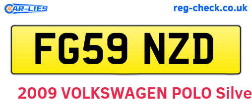 FG59NZD are the vehicle registration plates.