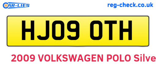 HJ09OTH are the vehicle registration plates.