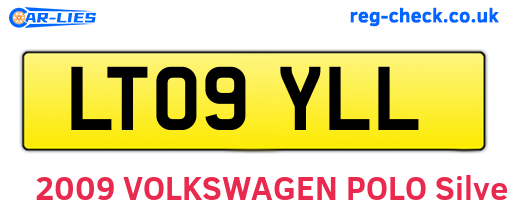 LT09YLL are the vehicle registration plates.