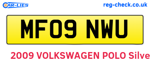 MF09NWU are the vehicle registration plates.