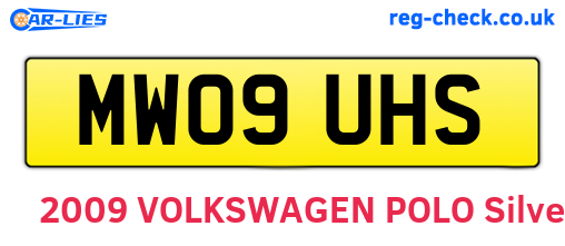 MW09UHS are the vehicle registration plates.
