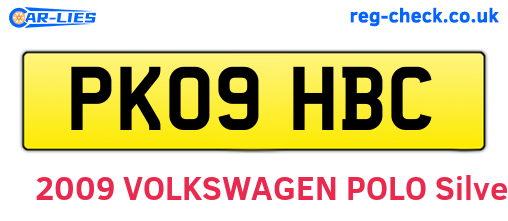 PK09HBC are the vehicle registration plates.