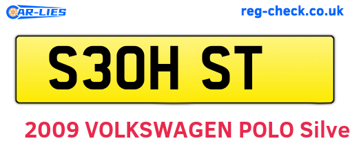 S30HST are the vehicle registration plates.