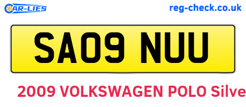 SA09NUU are the vehicle registration plates.