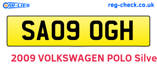 SA09OGH are the vehicle registration plates.