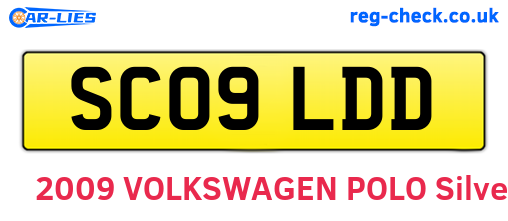SC09LDD are the vehicle registration plates.