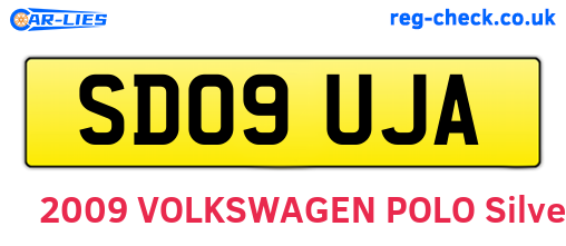 SD09UJA are the vehicle registration plates.