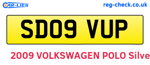 SD09VUP are the vehicle registration plates.