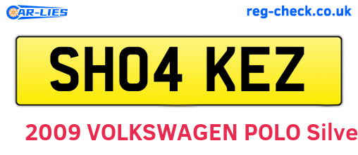 SH04KEZ are the vehicle registration plates.