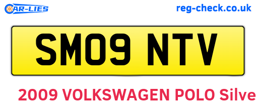 SM09NTV are the vehicle registration plates.
