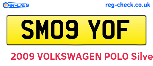 SM09YOF are the vehicle registration plates.
