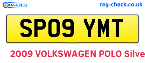 SP09YMT are the vehicle registration plates.