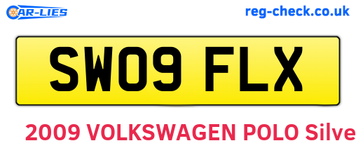 SW09FLX are the vehicle registration plates.