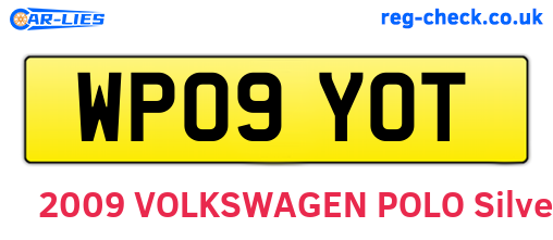 WP09YOT are the vehicle registration plates.